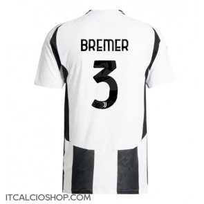 Juventus Gleison Bremer #3 Prima Maglia 2024-25 Manica Corta